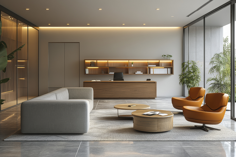 Modern interior design in Nashik showcasing 2025 trends in industry.